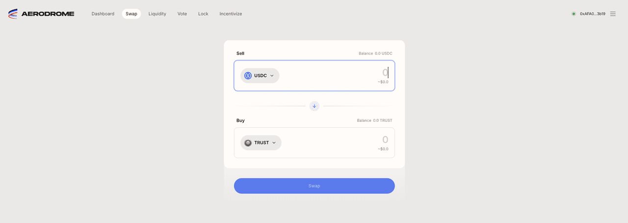 步骤 1：准备您的钱包并存入 $TRUST 作为燃料费